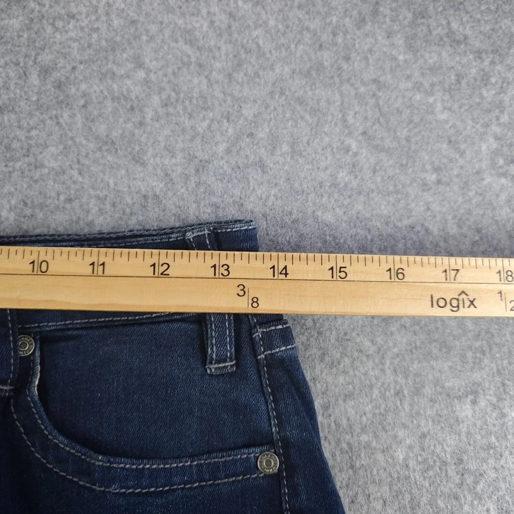 Rock & Roll Denim High Rise Bell Bottom Jeans Women's 28x32 Blue Dark Wash